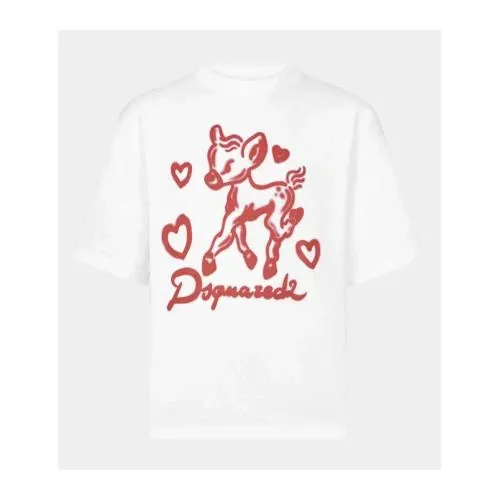 DSQUARED2 ルーズフィット Tシャツ グラフィックプリント