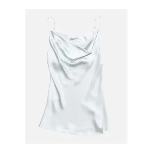 Acne Studios シャイニーサテンタンクトップ