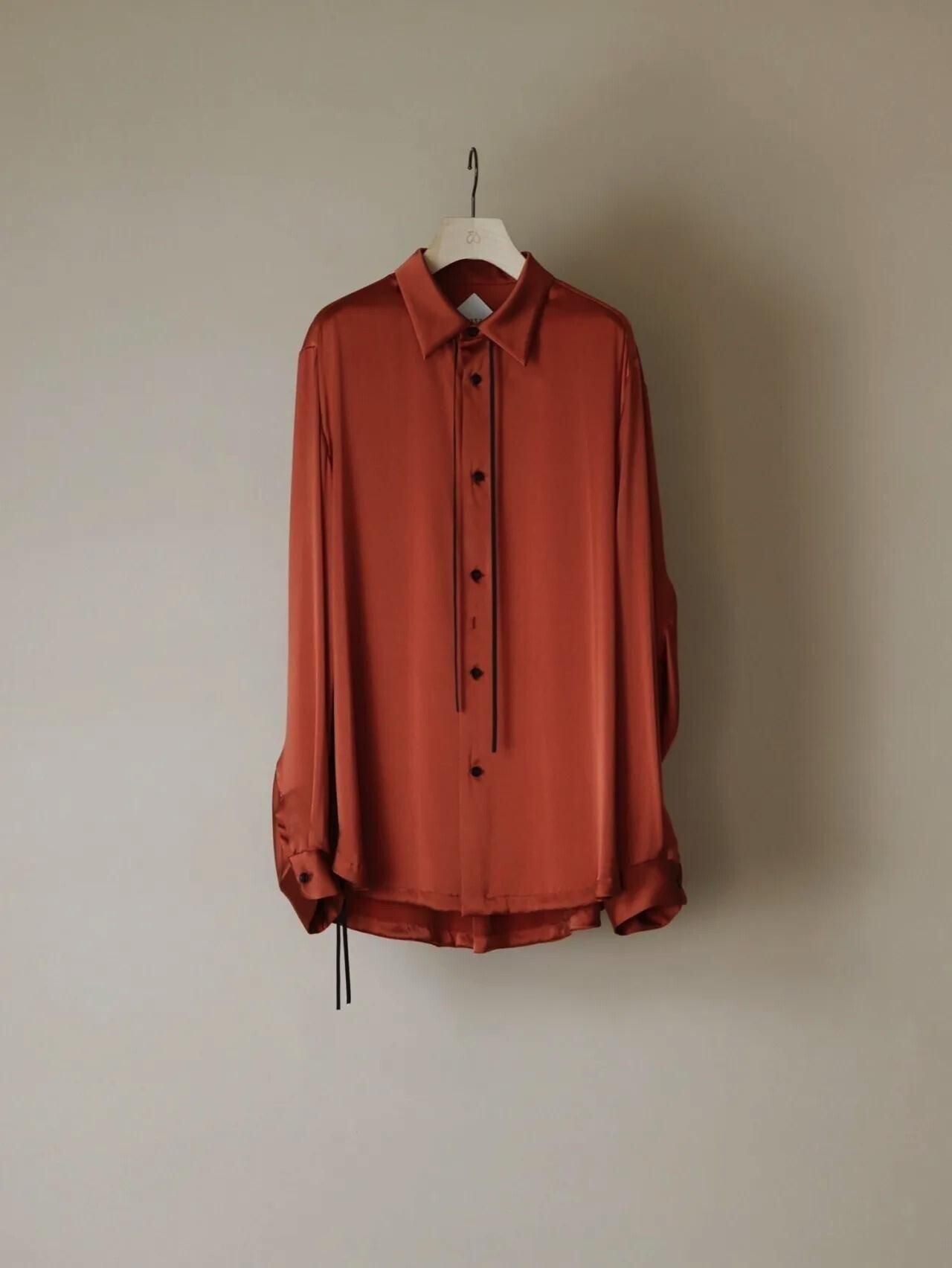 ETHOSENS Silk Over Shirt Orange OVIE STUDIO limited Super Big