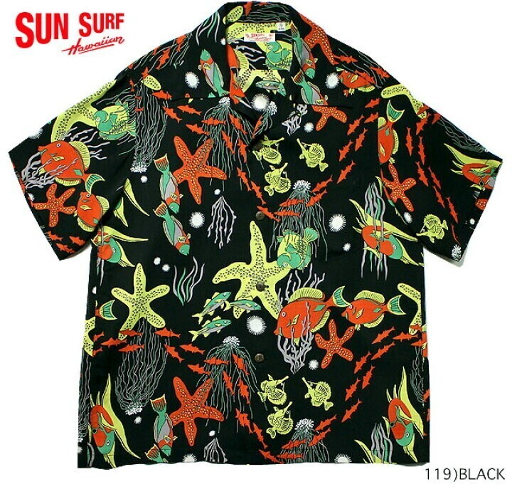 SUN SURF アロハシャツRAYON S/S"UNDER SEA"