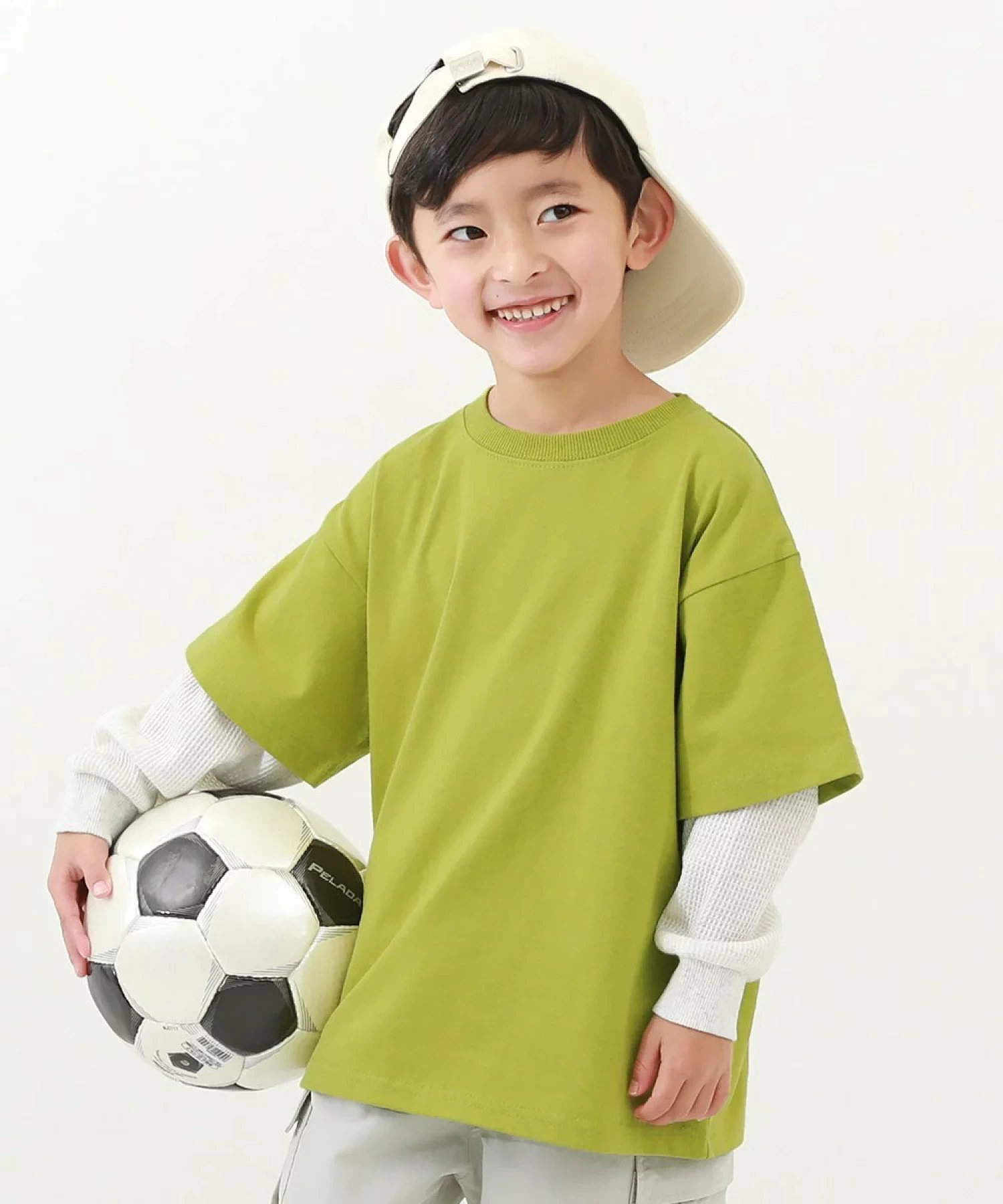 devirock レイヤード風 長袖Tシャツ トップス 長袖Tシャツ ロンT