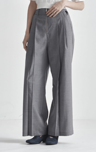 THE TOKYO Front Zip Tuck Pants