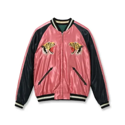 TAILOR TOYO 1950s Style Acetate Souvenir Jacket