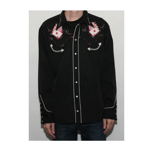H bar C Royal Flush Men's Shirt