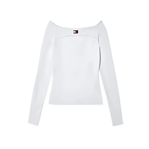 Tommy Jeans Womens Slim Badge Cut out Top