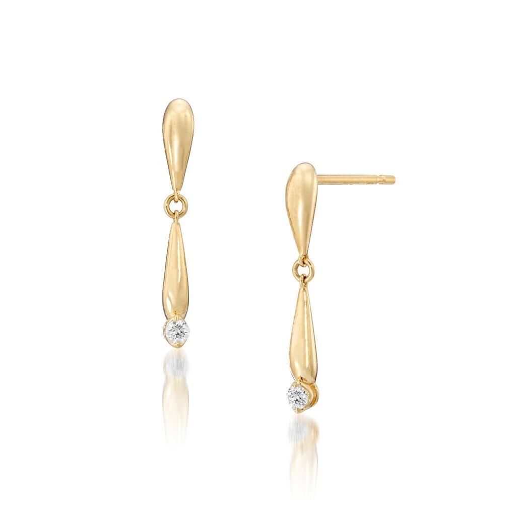 STAR JEWELRY K18 ピアス DIAMOND FALL