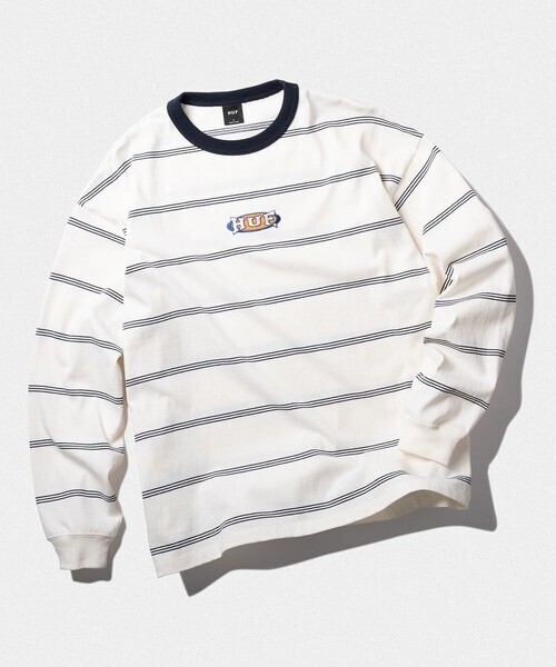 HUF HALF COURT STRIPE LS CREW
