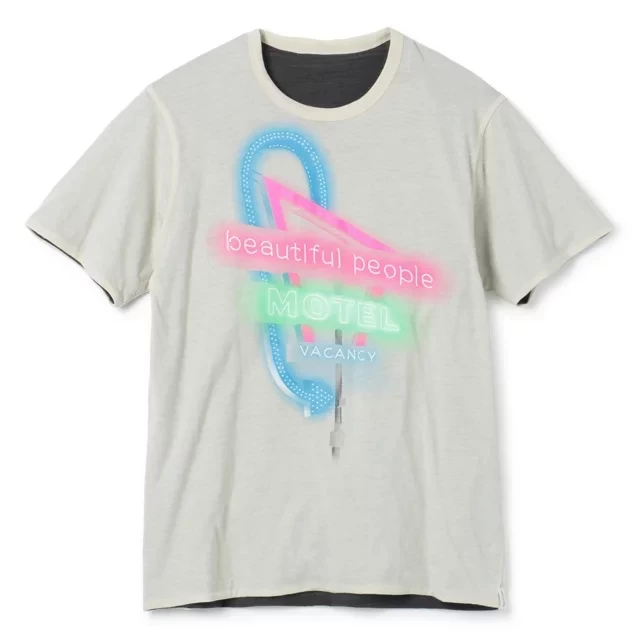 beautiful people high twist jerseyreversible T－shirt