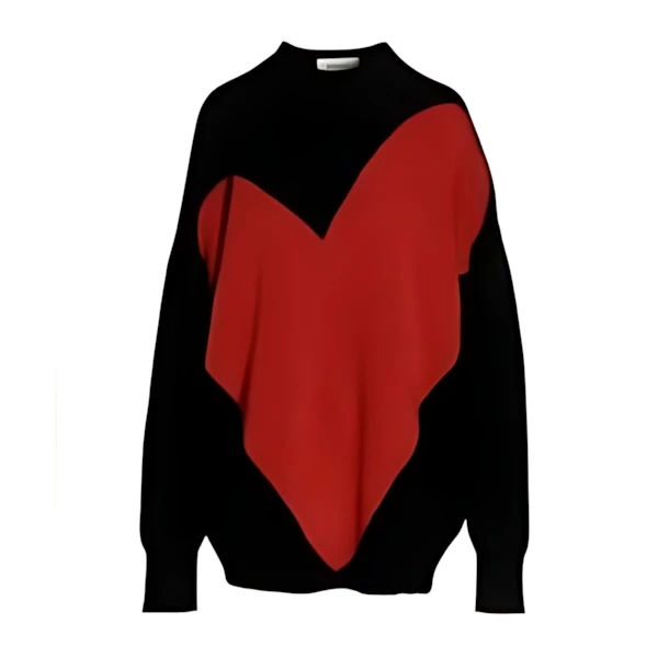 Sportmax マキシ ハート インターシャ ニット ジャンパー