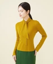 Sybilla ボウタイニットプルオーバー