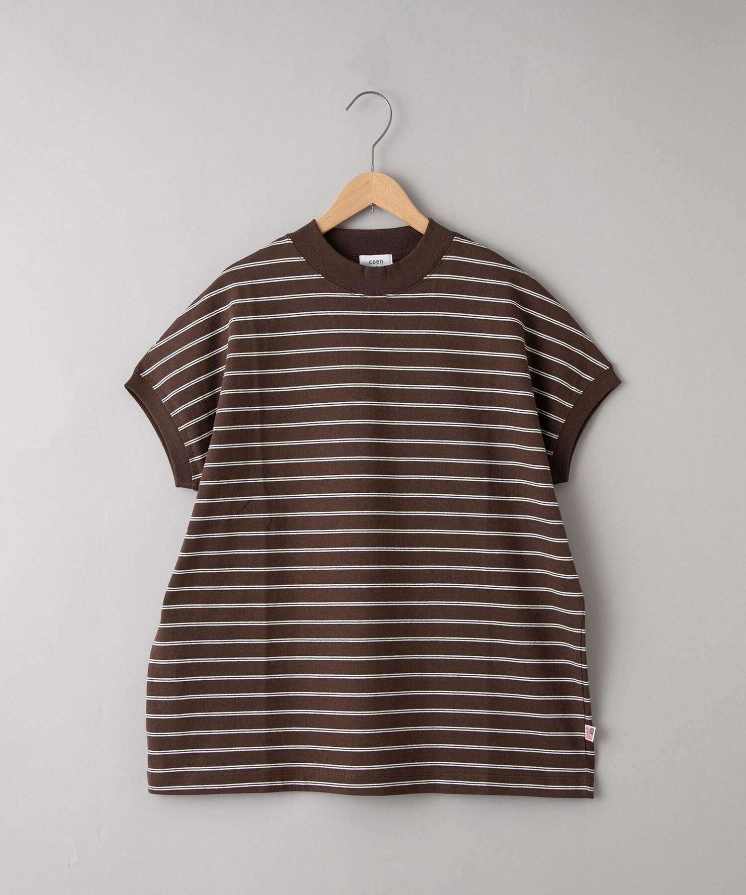 coen USAコットンフレンチスリーブリピTシャツ