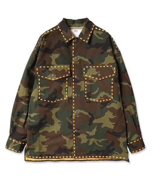 amok LASER STITCH CAMOUFLAGE JACKET