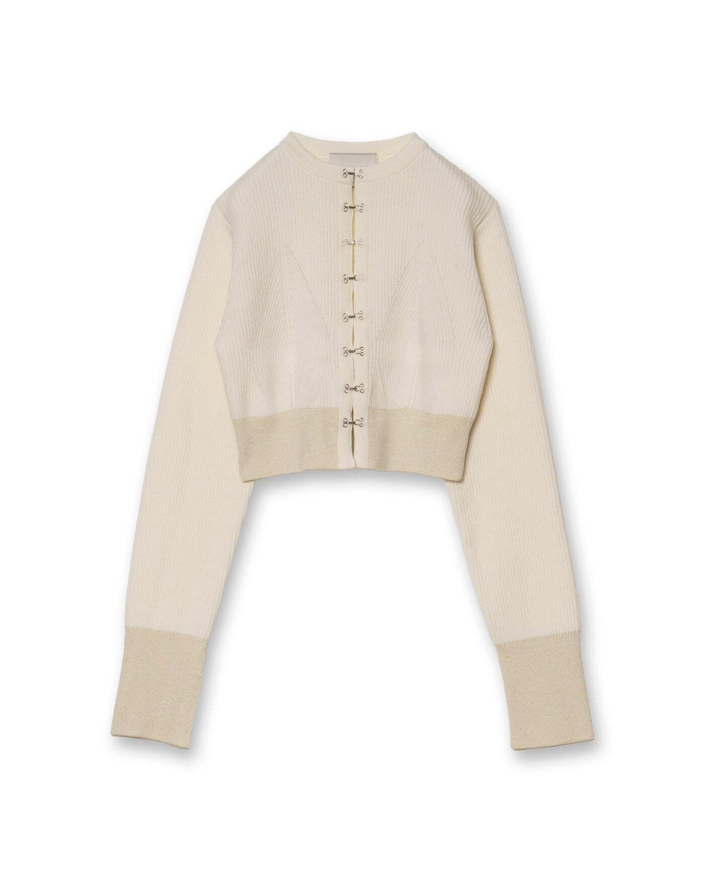 TAN DIAMOND PATTERN RIBBED CARDIGAN