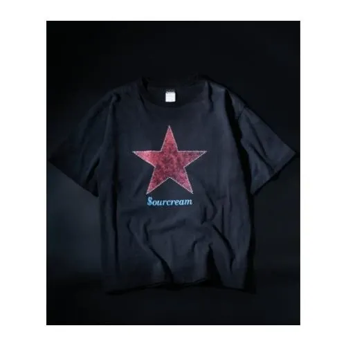 Sourcream ラインストーンスターグラフィックTEE