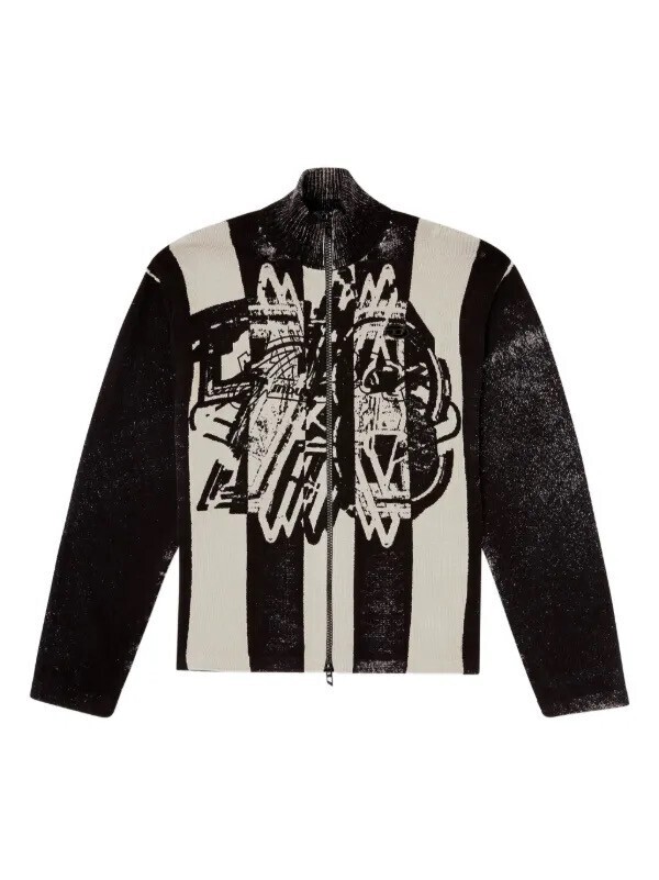 DIESEL ストライプ ボンバージャケット