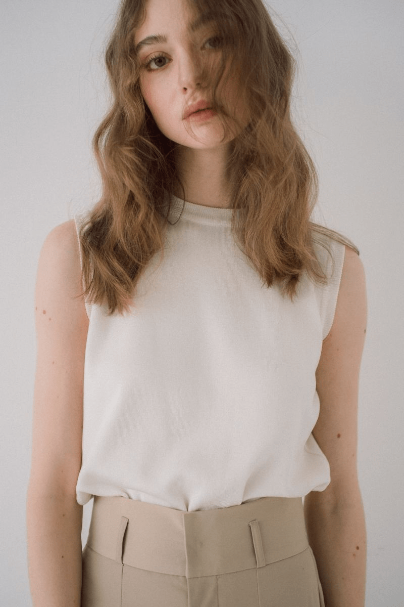 maison de Dolce. クールサマーニット【white】