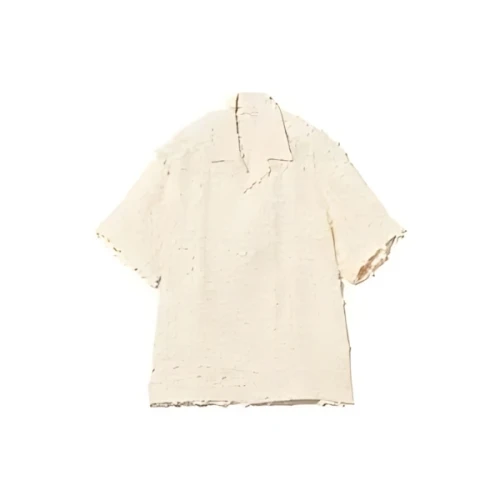 CMMN SWDN Ted Embroidery キャンプカラー シャツ