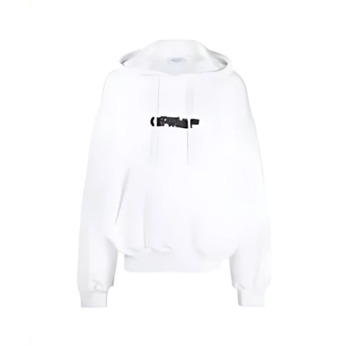 Off-White logo-print drawstring hoodie