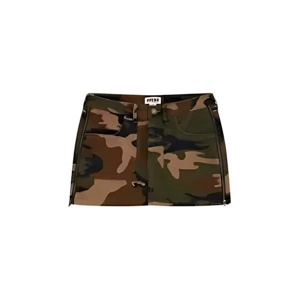 GUESS Originals Zip Camo Mini Skirt