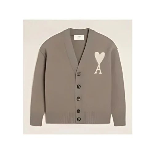 AMI Paris メリノウールフェルト カーディガン