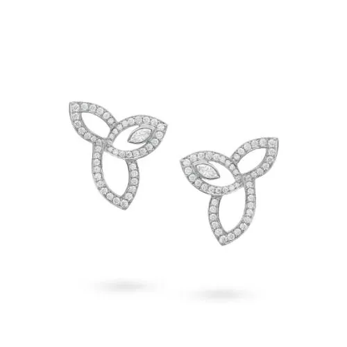 Harry Winston リリークラスター・イヤリング