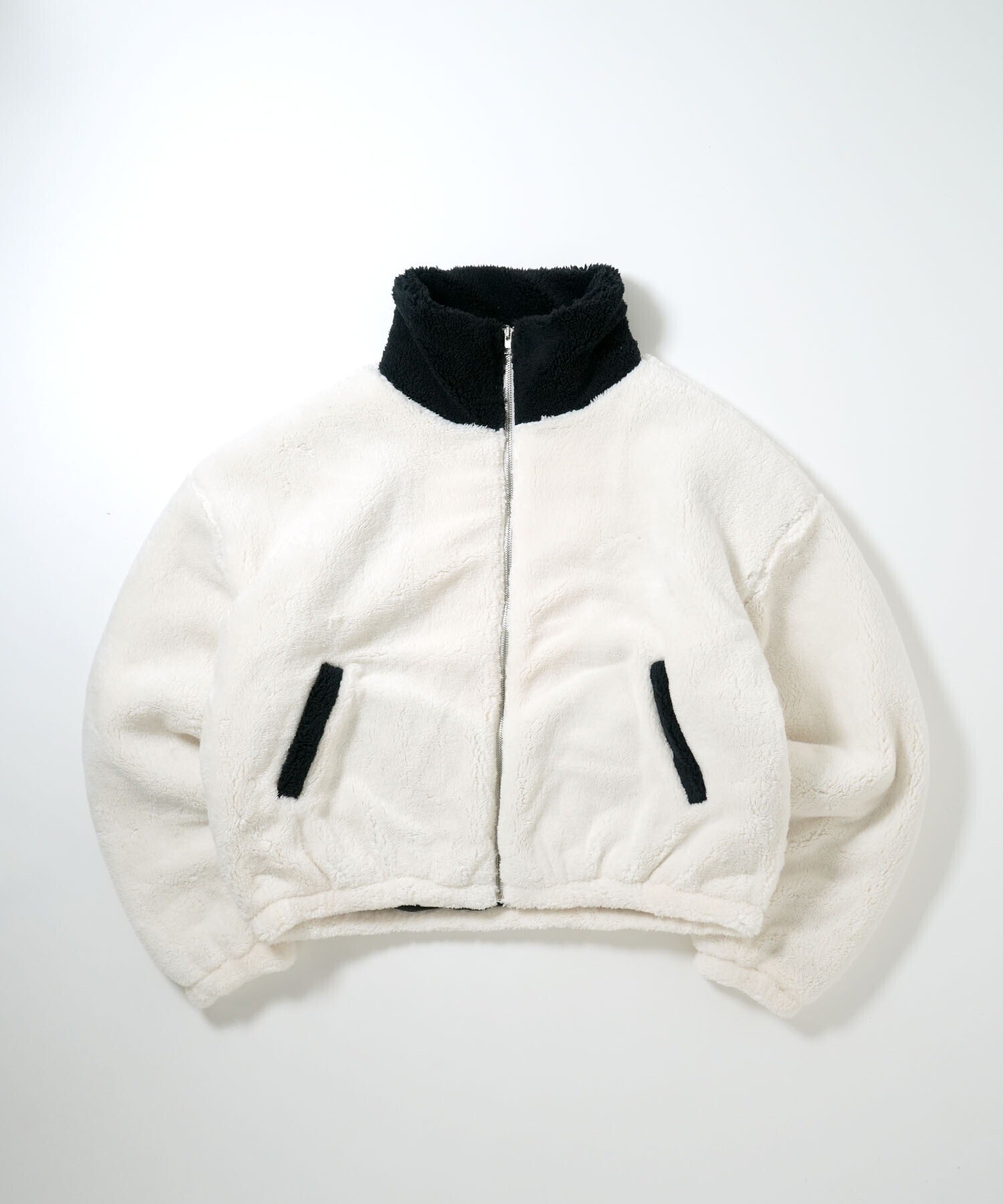 HALHAM shaggy fleece short blouson/シャギーフリース ショートブルゾン