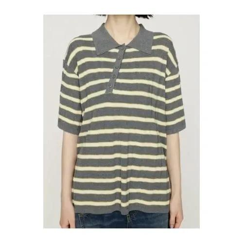SLY HG KNIT COLLAR トップス