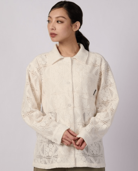 Eddie Bauer フローイ レース 長袖シャツ