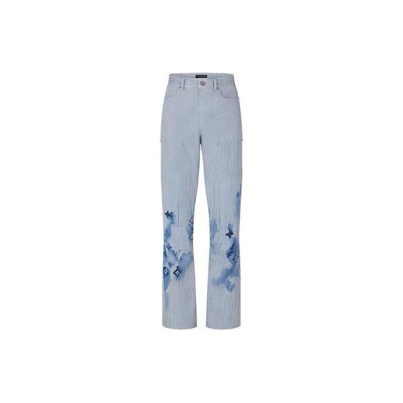 LOUIS VUITTON Casual Pants Men's Blue