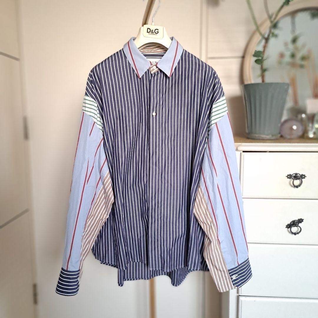 CULLNI ドロップショルダースイッチングシャツ