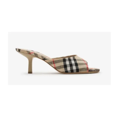BURBERRY チェック ミューズ ローサンダル