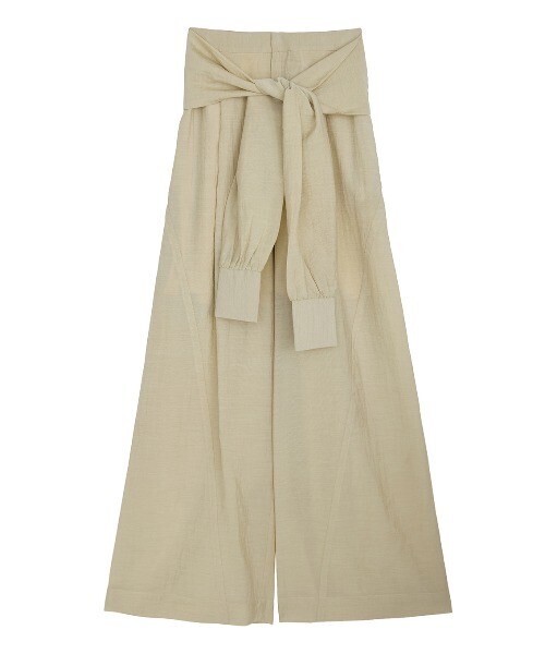 Ameri MEDI SLEEVE BELT TUCK PANTS