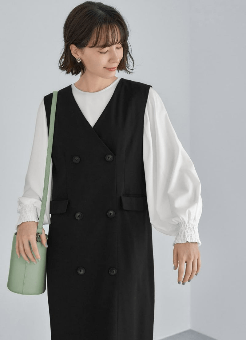 STYLE DELI シルキージョーゼットボリュームスリーブブラウス