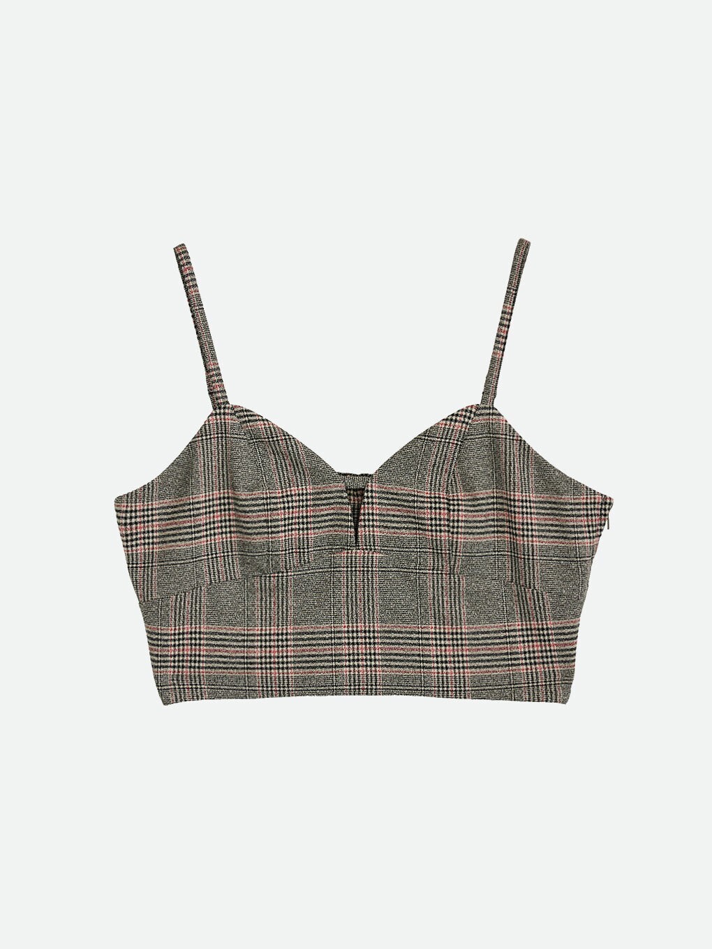 NOUNLESS CHECK BRA BUSTIER
