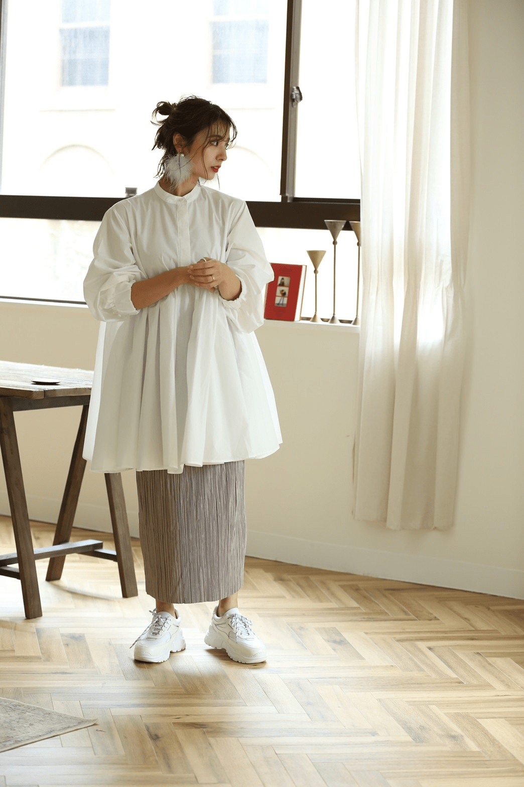 mite tiered blouse op