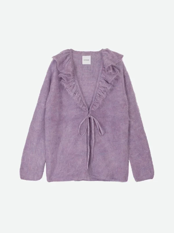 NOUNLESS KID MOHAIR RUFFLE BABY CARDIGAN