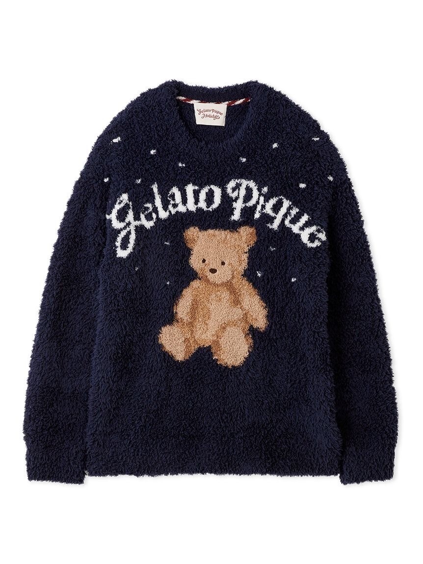gelato pique 【HOLIDAY】【HOMME】ジェラートスノーベアジャガードプルオーバー