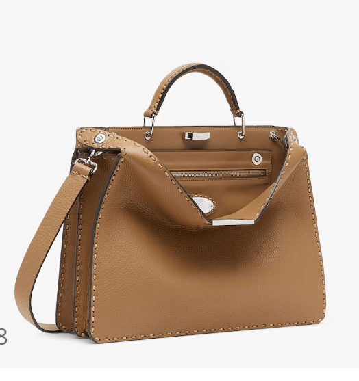 FENDI ベージュ セレリアレザー バッグ
