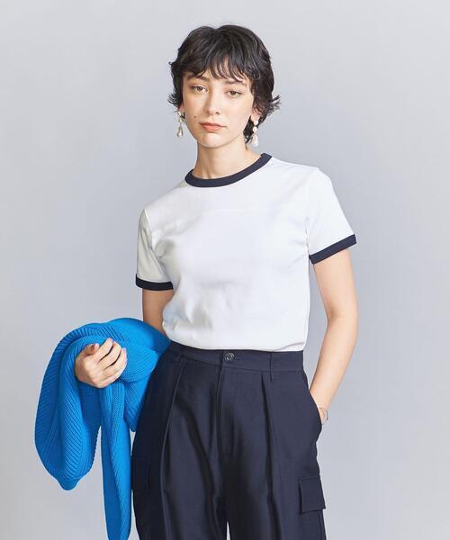 BEAUTY&YOUTH UNITED ARROWS コットン リンガーTシャツ