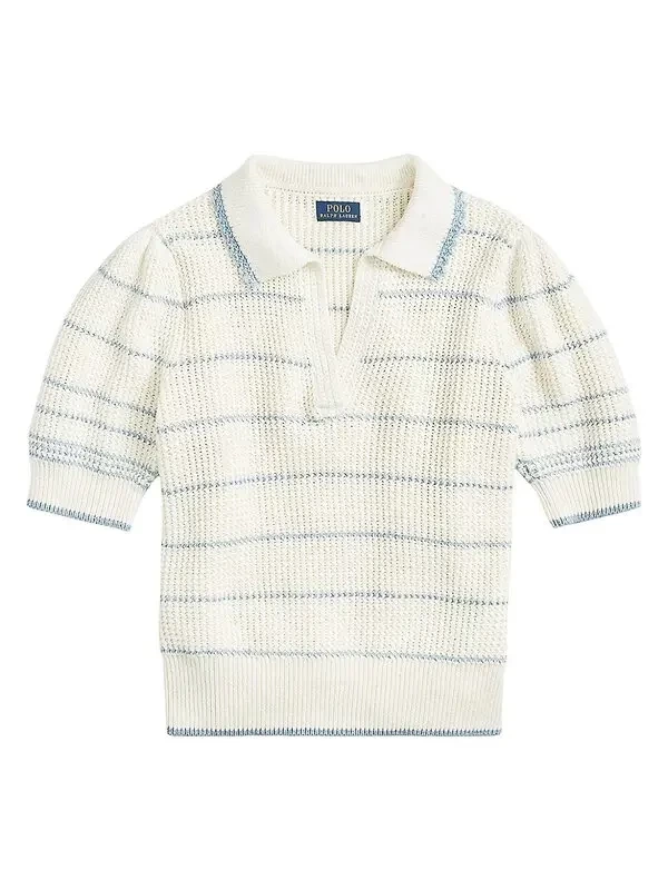 Ralph Lauren Wo Striped Knit Polo