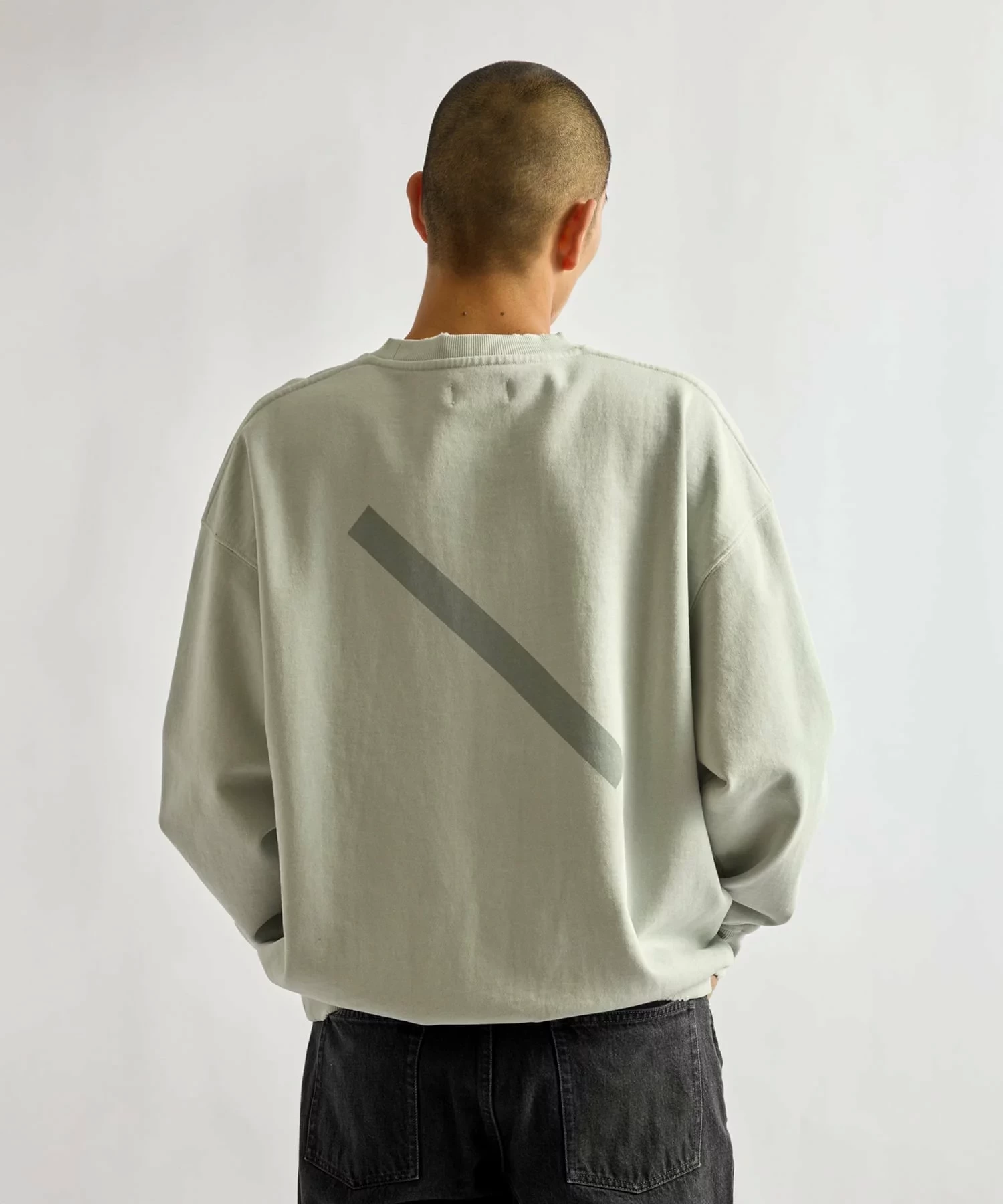 Saturdays NYC Bowery Garment Dyed Slash Sweatshirt