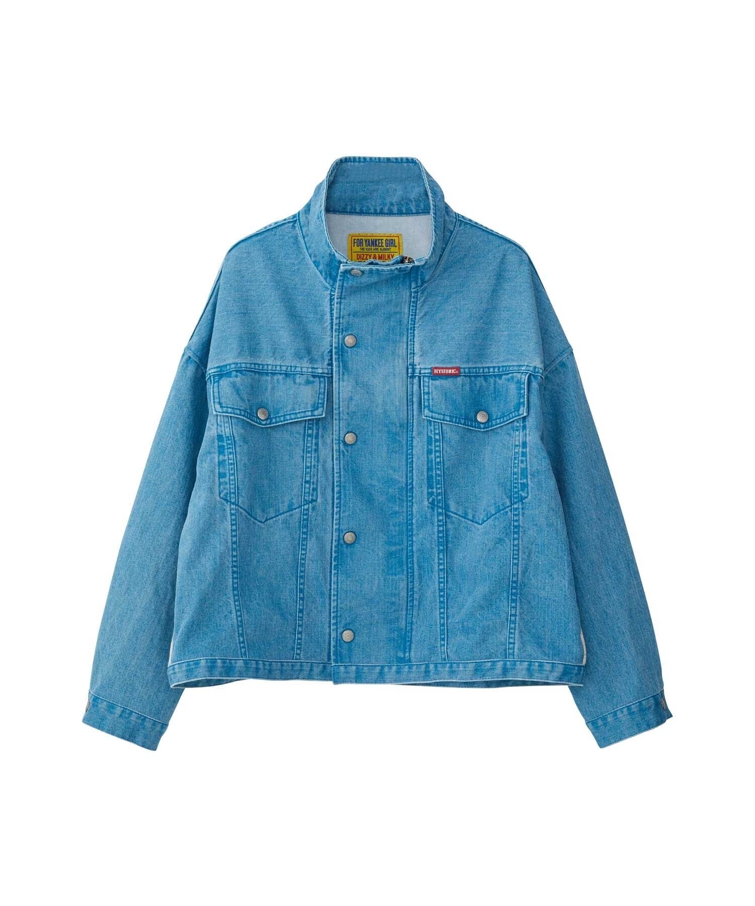 HYSTERIC GLAMOUR HYSTERIC JEANS 裏毛リメイクカラーデニムブルゾン
