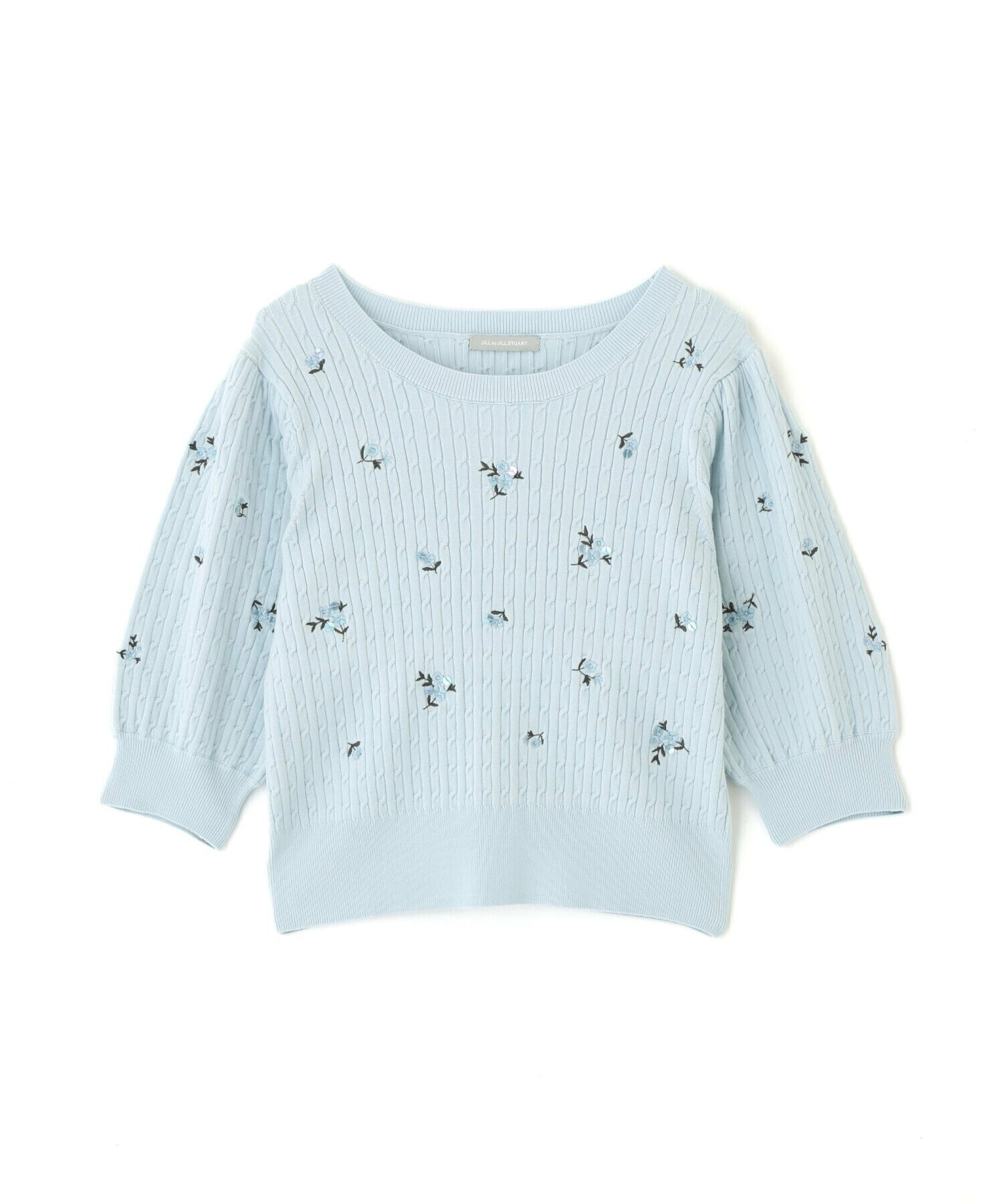 JILL by JILL STUART フラワーエンブロイダリーコンパクトニット