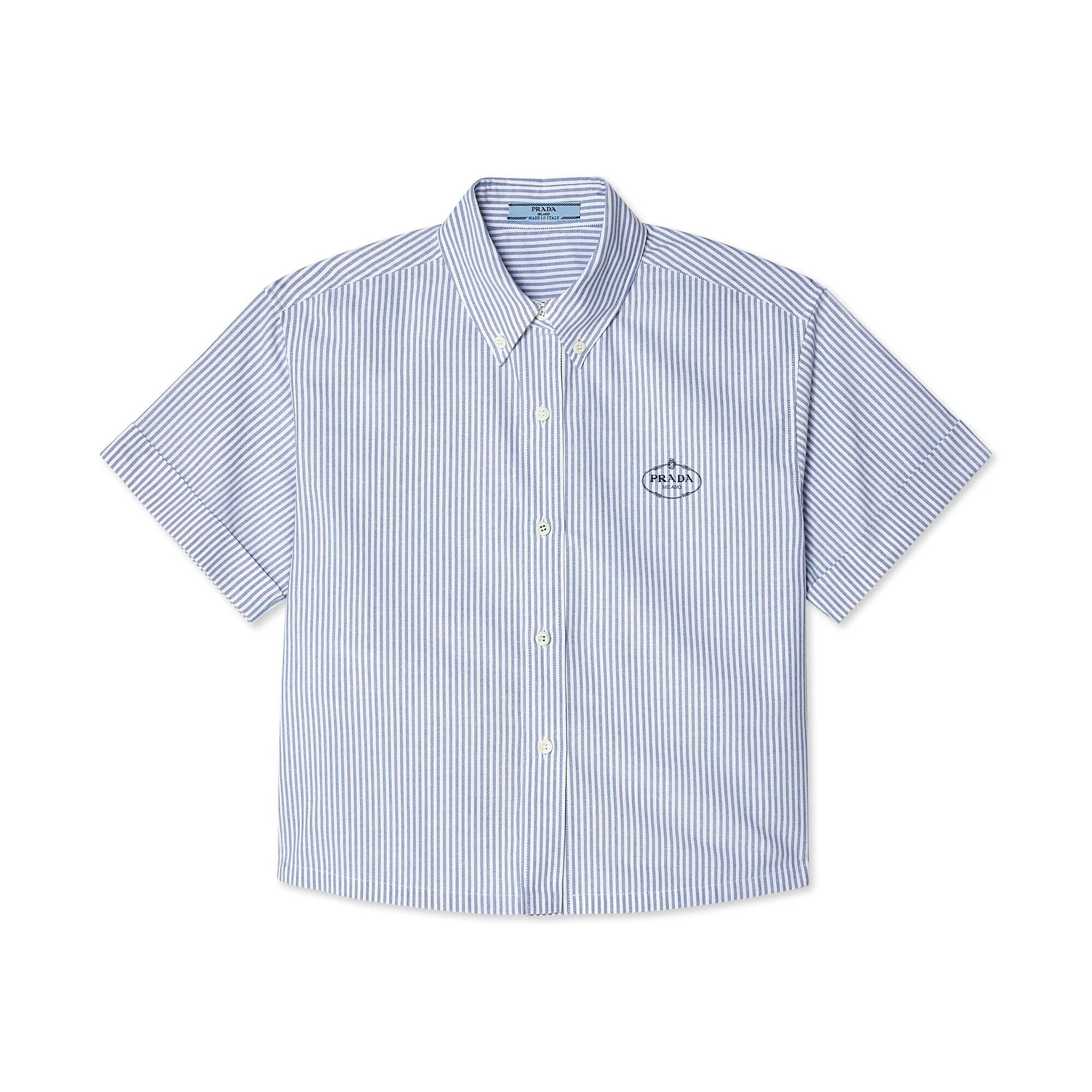 PRADA Women's Cropped Short Sleeve Shirt