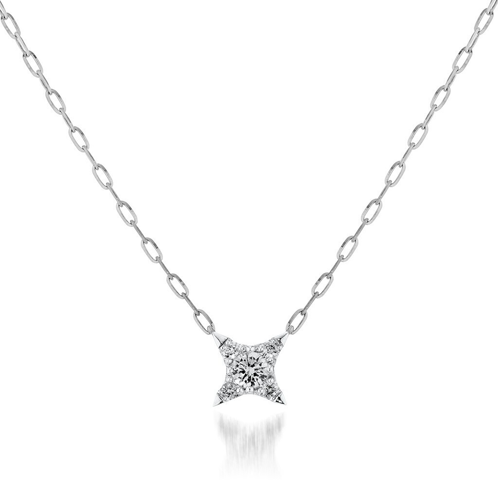 STAR JEWELRY Pt950 ネックレス SPARKLE STAR