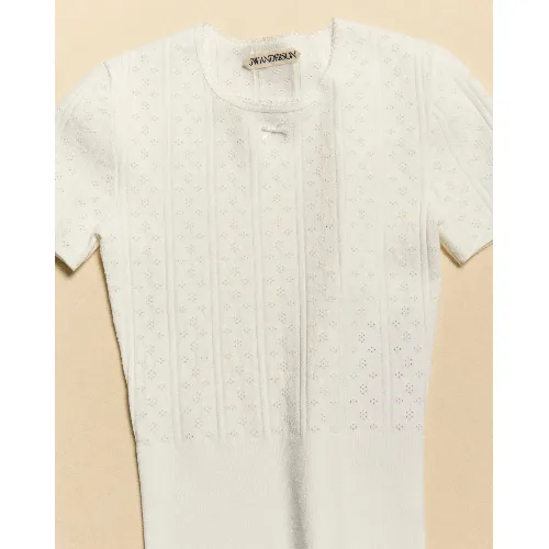 JW ANDERSON Knitted Pointelle T-Shirt