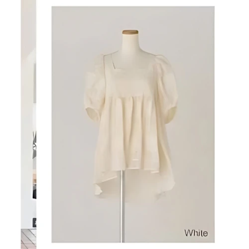 iNtimité Check Volume Sleeve Tops