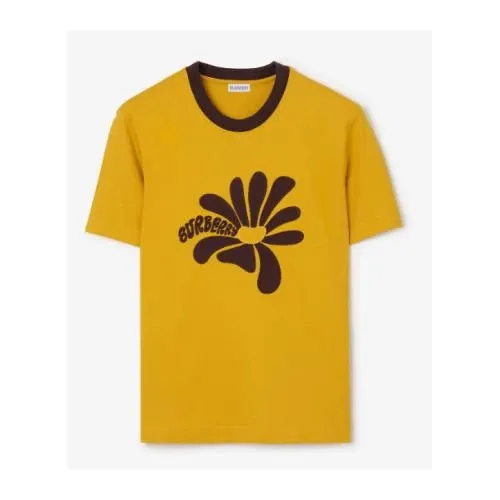 BURBERRY デイジー コットンTシャツ (ペアイエロー)
