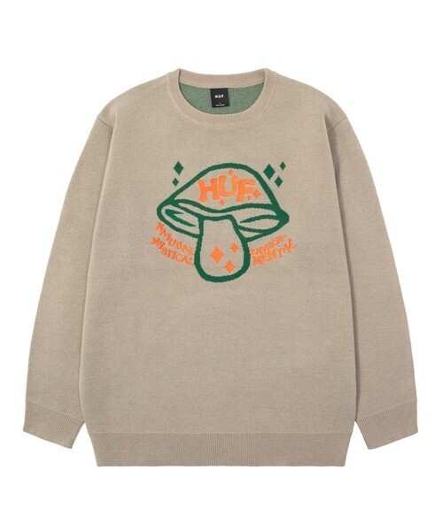 HUF NATURAL MYSTICAL SWEATER / HUF MUSHROOM CAPSULE