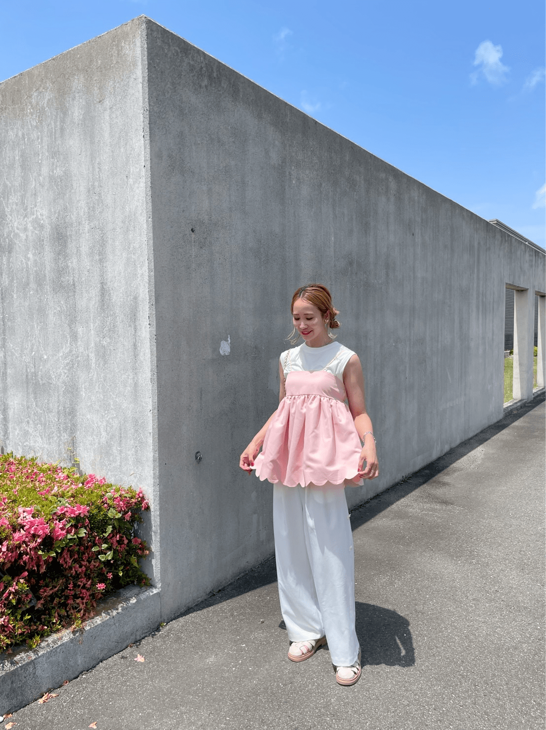 mite scallop camisole tp
